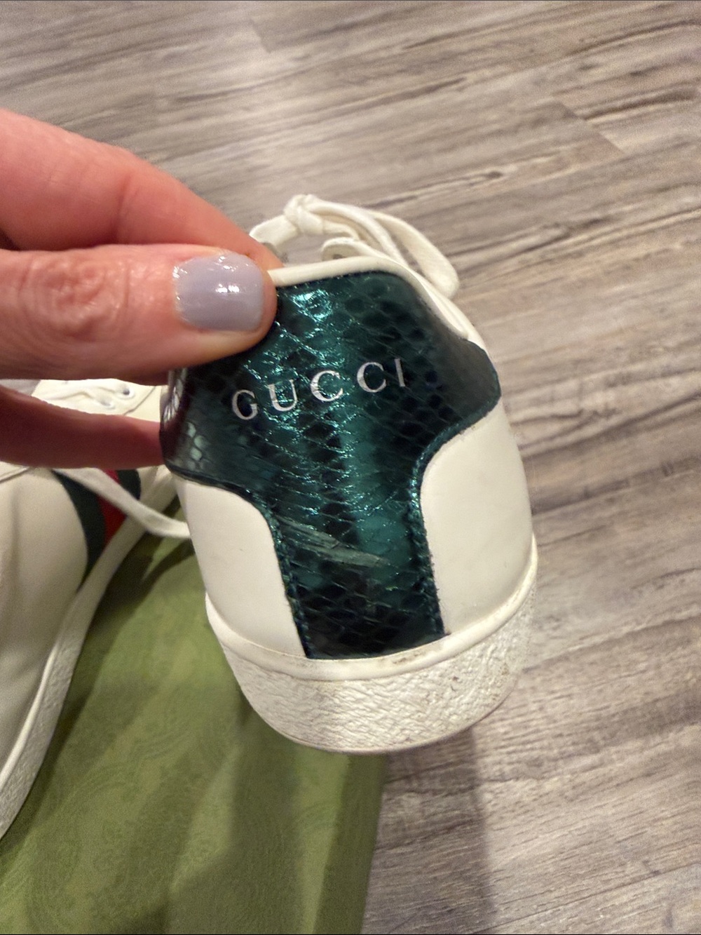 GUCCI ACE Arrow Embroidered Sneakers Women’s 38.5 US Size 8.5 Shoes - Picture 11 of 16